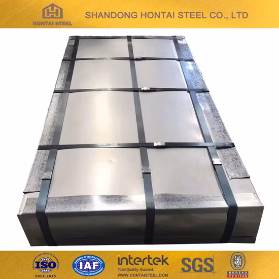 SGCC /Dx51d+Z Metalldachplatte Baumaterial 4X8 SPCC 0,3 mm 0,4 mm 0,46 mm 0,5 mm verzinktes Dachblech aus verzinktem Wellblech