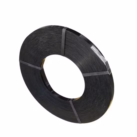Schwarz lackiertes Stahlband/Umreifungsband/Band/Gürtel/Metallverpackungsstahlband