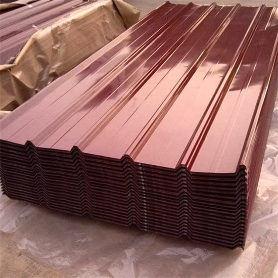 Dachmaterial aus beschichtetem Zink-Aluminium-Dachziegel, vorlackiertes, verzinktes Welldachblech
