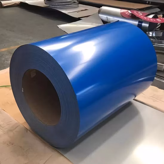 ASTM A653 Matt PPGL PPGI Az150 Z90 24 Gauge Aluzinc Zinkfarben beschichteter, vorlackierter, verzinkter Galvalume-Stahlblech-Spulenstreifen